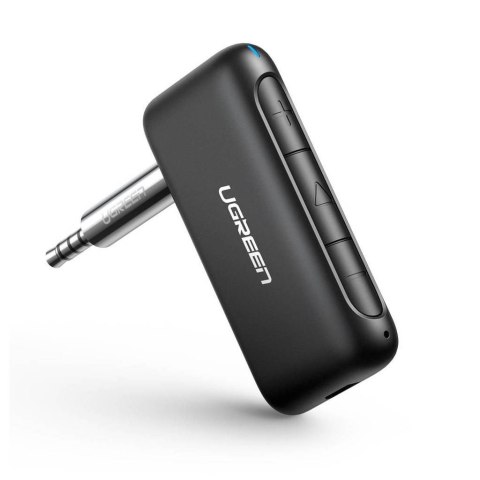 Ugreen Odbiornik dźwięku adapter audio Bluetooth 5.0 - 3,5 mm mini jack do samochodu (czarny)