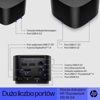 Stacja dokujaca HP Thunderbolt Dock G4 USB-C 120W (WYPRZEDAŻ)