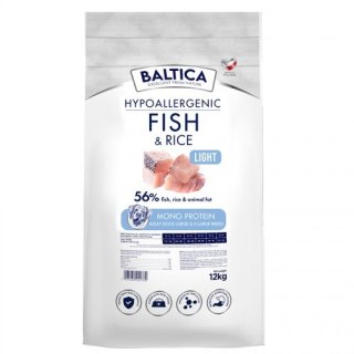BALTICA NUTRACEUTIC Hypoallergenic Fish & Rice Light L / XL 12kg