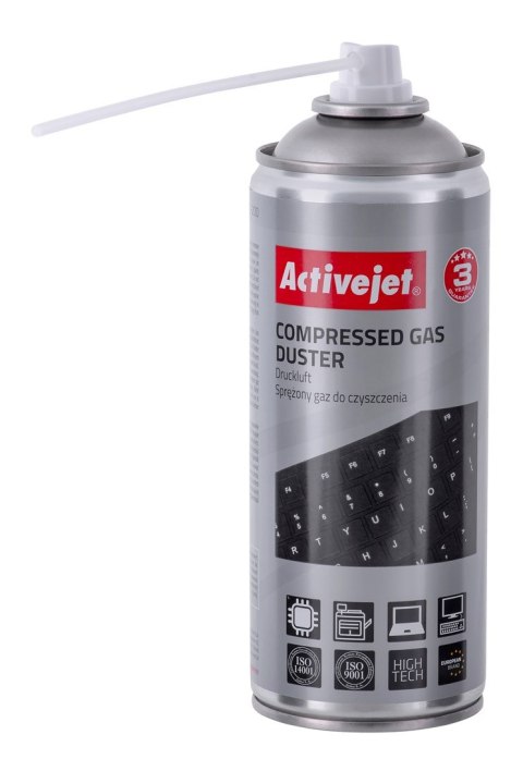 Activejet AOC-200 Sprężone powietrze (400 ml) Niezbędny w każdym biurze, środek czyszczący. Przeznaczone do czyszczenia elektron