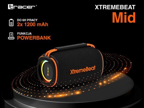 TRACER GŁOŚNIK TWS XTREMEBEAT MID BLUETOOTH RGB