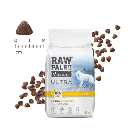 VetExpert Raw Paleo Ultra Indyk Medium&Large Adult 2kg (WYPRZEDAŻ)