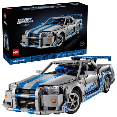 LEGO Technic 42210 Samochód Nissan Skyline GT-R (R34) z filmu Za szybcy, za wściekli (WYPRZEDAŻ)