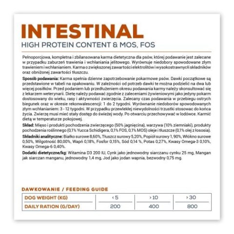 VetExpert Veterinary Diet Intestinal Dog 400g can