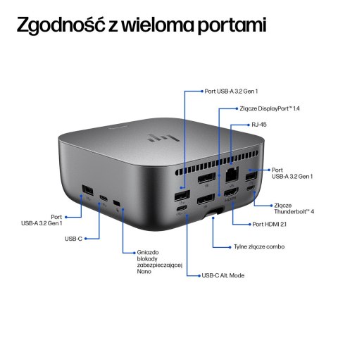 Hewlett-Packard Stacja dokująca HP Thunderbolt 4 Ultra 280W G6 Dock