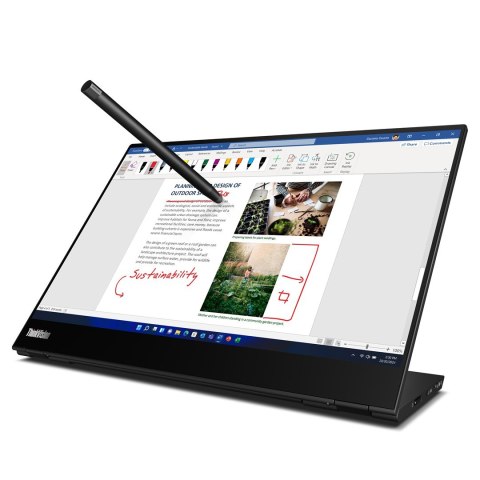 Lenovo Lenovo ThinkVision M14t G2 14i 14.0"Touch 2440 x 1440 60Hz 300nits USB Raven Black