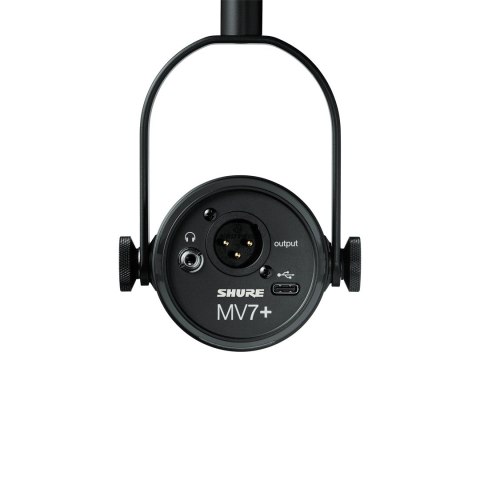SHURE Shure MV7+-K - Mikrofon lektorski/wokalny ze złączem XLR/USB-C Czarny