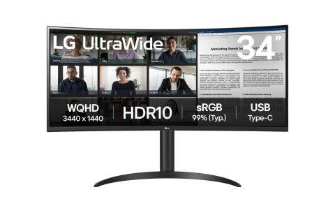LG MONITOR LG LED 34" 34WR50QK-B 100Hz