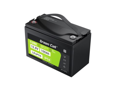 Green Cell GREEN CELL AKUMULATOR LIFEPO4 CUBE 100AH 12V/12.8V 1280WH LFPGC12V100AH