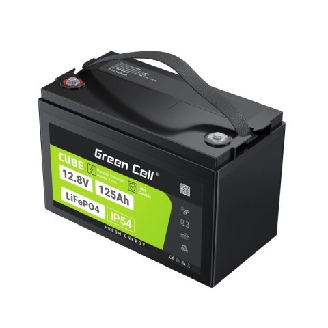 Green Cell GREEN CELL AKUMULATOR LIFEPO4 CUBE 125AH 12V/12.8V 1600WH LFPGC12V125AH