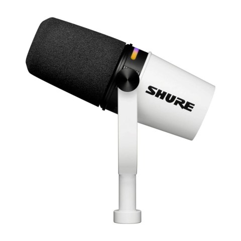SHURE Shure MV7+-W - Mikrofon lektorski/wokalny ze złączem XLR/USB-C Biały