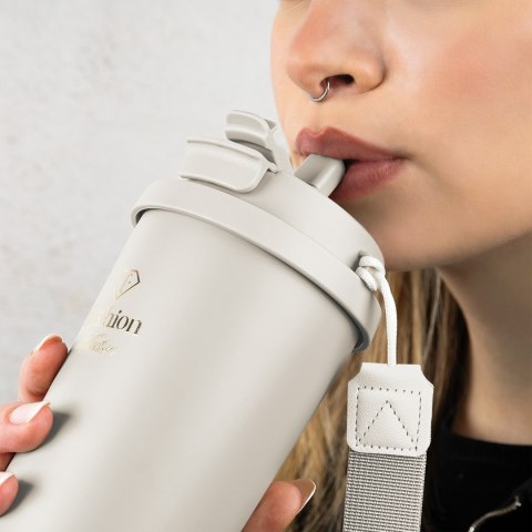 Kubek termiczny 0,5L Fashion TV FTV-0131 Matte Cream Gold Collection