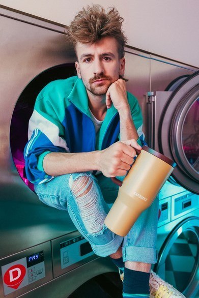 Kubek termiczny ze słomką Kambukka Rio Tumbler 950ml, Almond Dream