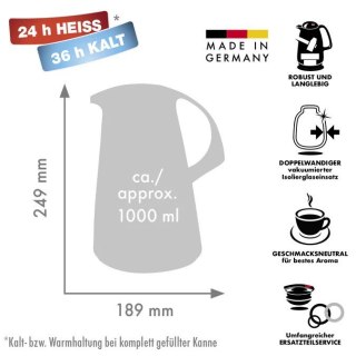 ROTPUNKT DZBANEK TERMOS, 1,0 L SLATE GREY (SZARY)