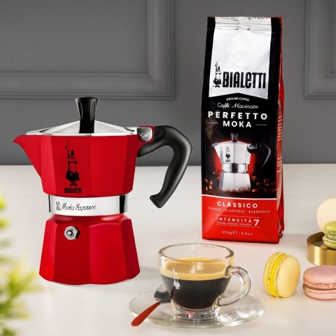 Bialetti kawiarka Moka Express 3tz czerwona