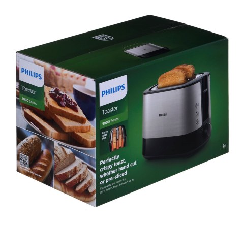 Toster Philips HD2637/90 (1000W; kolor czarny)