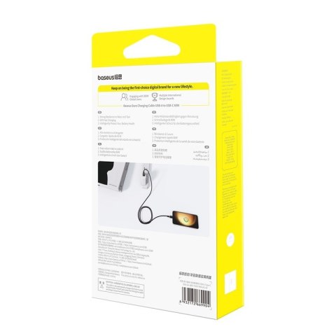 Kabel Baseus Dura USB-Typ C 60W 2m (czarno-złoty)