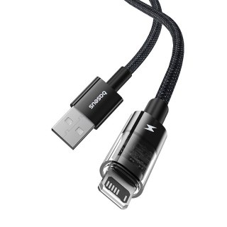 Kabel Baseus Gem Typ USB typ A do iP 2.4A 1m (czarny)