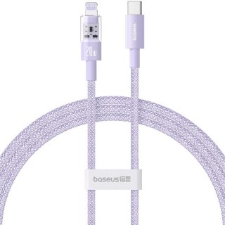 Kabel Baseus Gem USB C-IP 20W 1m (fioletowy)