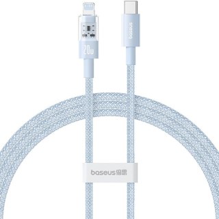 Kabel Baseus Gem USB C-IP 20W 1m (niebieski)
