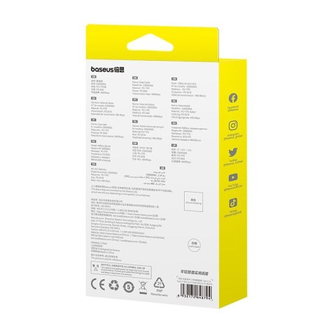 Kabel Baseus Superior Typ C-Typ C 30W 2m (biały)