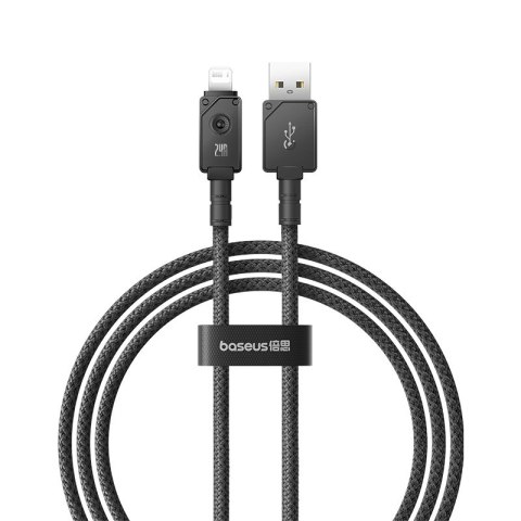 Kabel Baseus Unbreakable USB-IP 2.4A 1m (czarny)