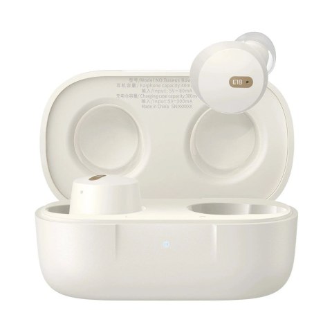 Słuchawki bezprzewodowe Baseus Bowie E18 (biały)