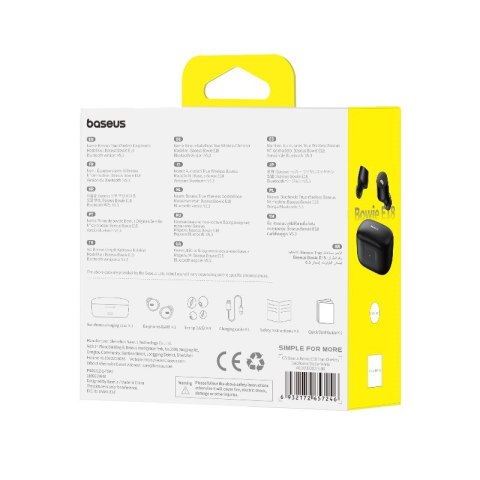 Słuchawki bezprzewodowe Baseus Bowie E18 (czarny)