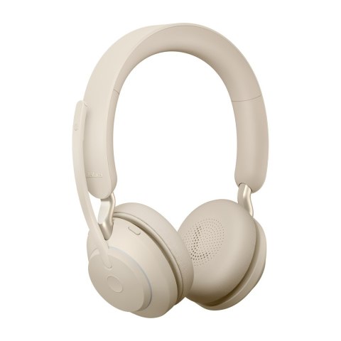 Słuchawki nauszne bezprzewodowe Jabra Evolve2 65 UC Stereo Link380c, beige