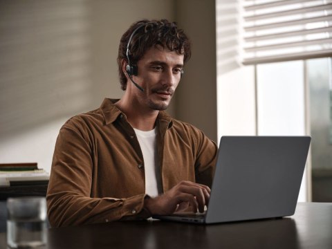 Słuchawki nauszne bezprzewodowe Shokz OpenMeet, czarne