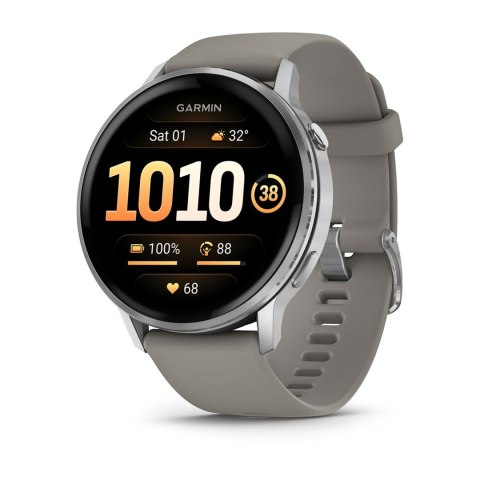 Garmin Zegarek Garmin Venu 4, 45mm AMOLED srebrny