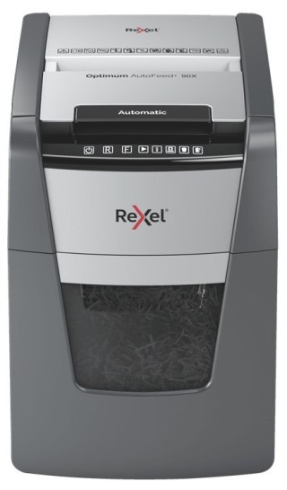 REXEL Rexel Niszczarka Optimum AutoFeed+ 90X, (P-4), 90 kartek, 34 l kosz