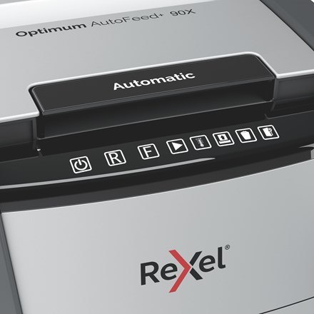 REXEL Rexel Niszczarka Optimum AutoFeed+ 90X, (P-4), 90 kartek, 34 l kosz