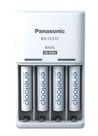 ŁADOWARKA PANASONIC BASIC + 4x AAA ENELOOP 800 mAh