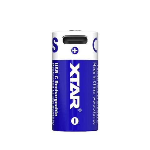 XTAR AKUMULATOR 16340/R-CR123 3,7V LI-ION 900MAH USB-C Z ZABEZPIECZENIEM 16340-900