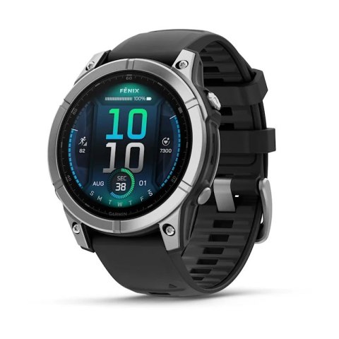 Garmin Zegarek Garmin Fenix E, 47mm AMOLED stainless steel