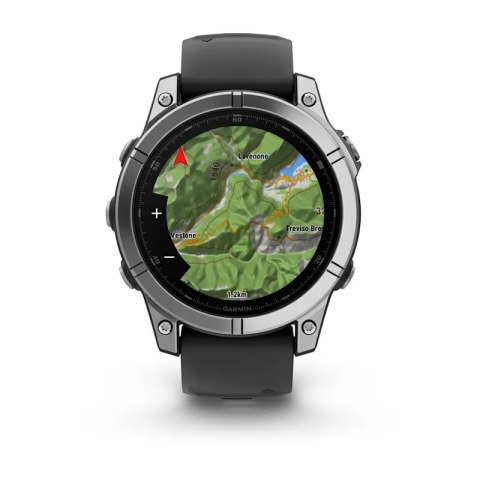 Garmin Zegarek Garmin Fenix E, 47mm AMOLED stainless steel