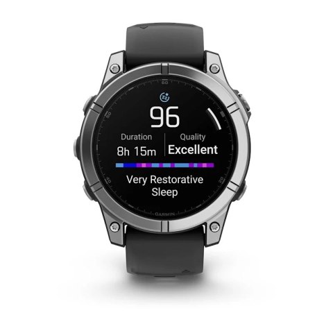 Garmin Zegarek Garmin Fenix E, 47mm AMOLED stainless steel