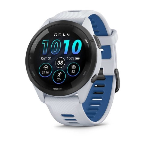 Garmin Zegarek Garmin Forerunner 265, 46mm AMOLED mleczny kwarc