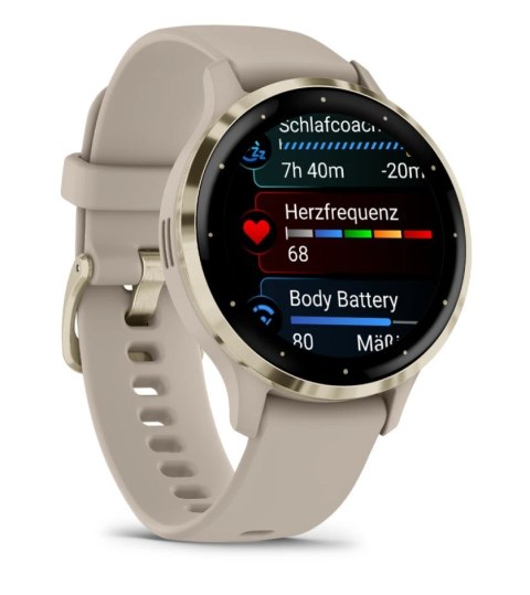 Garmin Zegarek Garmin Venu 3S, 41mm AMOLED beżowy