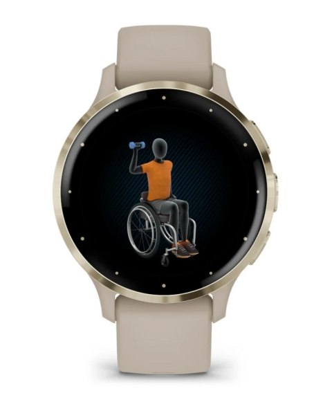 Garmin Zegarek Garmin Venu 3S, 41mm AMOLED beżowy