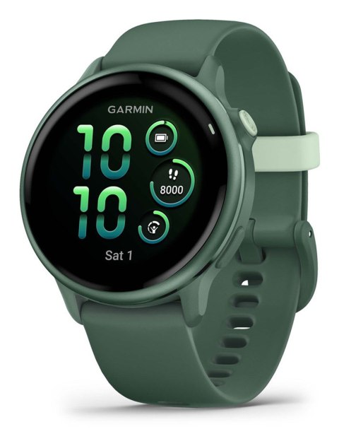Garmin Zegarek Garmin Vivoactive 6, 42mm AMOLED Jasper Green