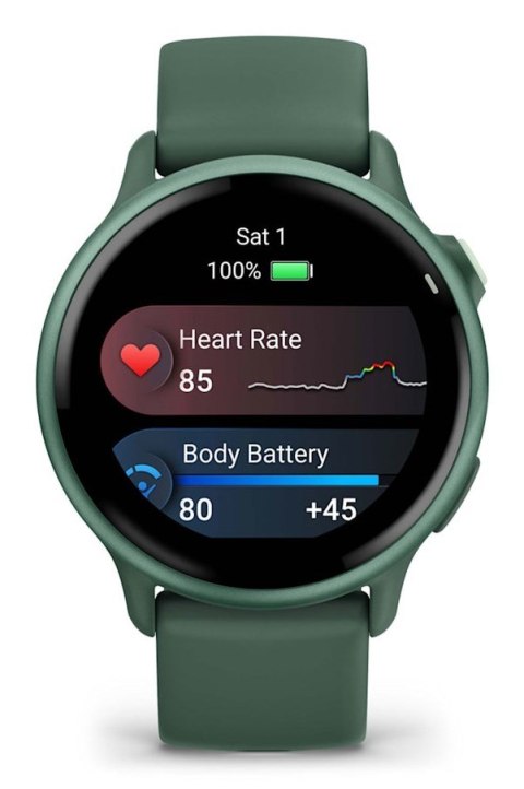 Garmin Zegarek Garmin Vivoactive 6, 42mm AMOLED Jasper Green