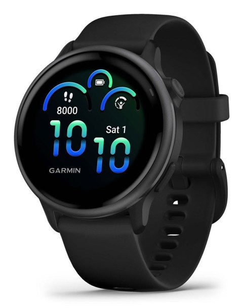 Garmin Zegarek sportowy Garmin Vivoactive 6 AMOLED 42mm Black Slate\Czarny