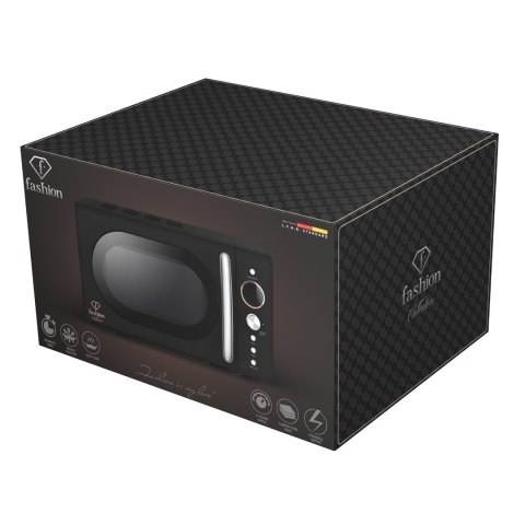 Kuchenka mikrofalowa 20 L FashionTV FTV-0121 Matte Black Rose Gold