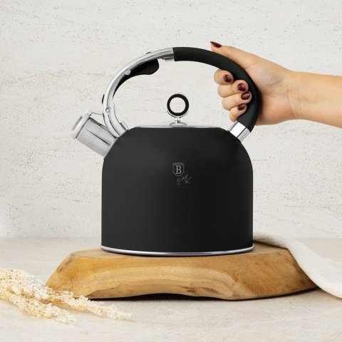 Czajnik tradycyjny z gwizdkiem indukcja gaz 3L BerlingerHaus BH-8916 Matte Black