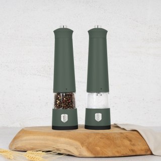 Elektryczne młynki 2 sztuki BerlingerHaus Matte Green BH-9885