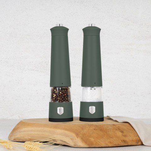 Elektryczne młynki 2 sztuki BerlingerHaus Matte Green BH-9885