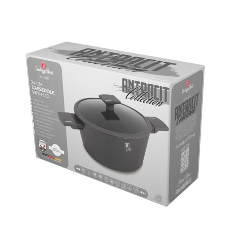 Garnek z pokrywką 24cm BerlingerHaus BH- 8131 | Antracit Collection