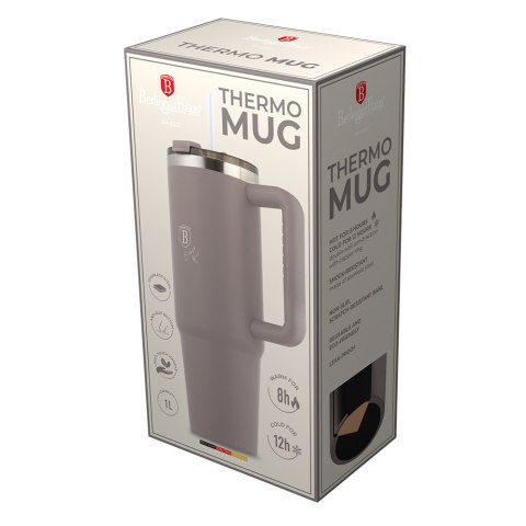 Kubek termiczny 1L BerlingerHaus Taupe Collection BH-8832